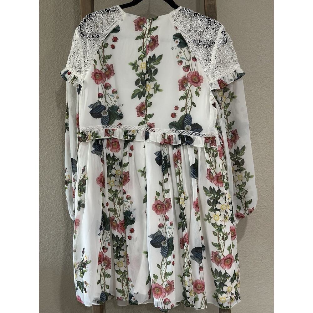 TED BAKER LONDON Maryam Oracle Long Sleeve Dress Floral Multi Size 4 $329 NEW - Picture 7 of 14